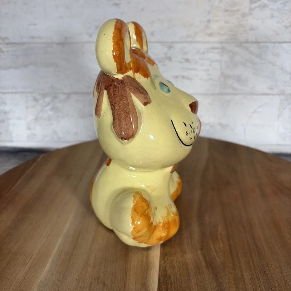 Vintage Italian Ceramic Lion Piggy Bank Mid Century Pottery Made In Italy 72/4